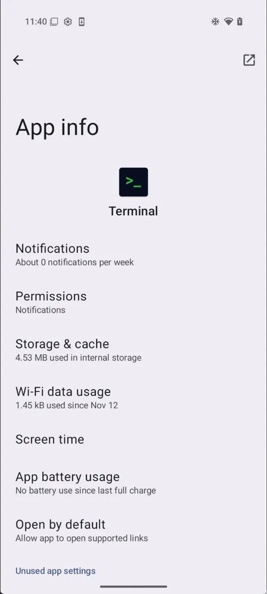 Android 15 Linux Terminal