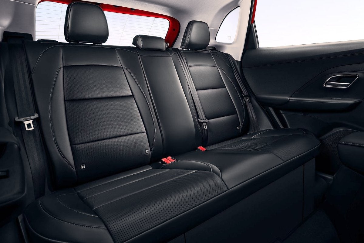 MG ZS Hybrid inside rear seats