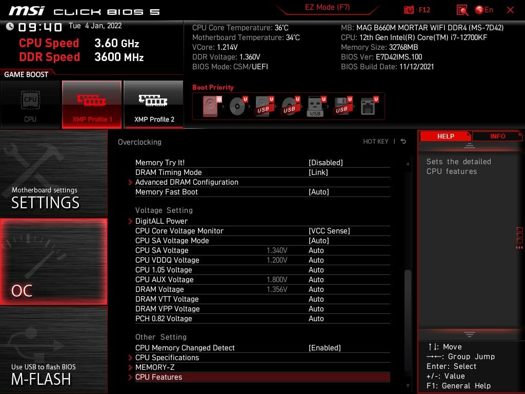 MSI_MAG_B660M_MORTAR_WiFi_DDR4_BIOS5