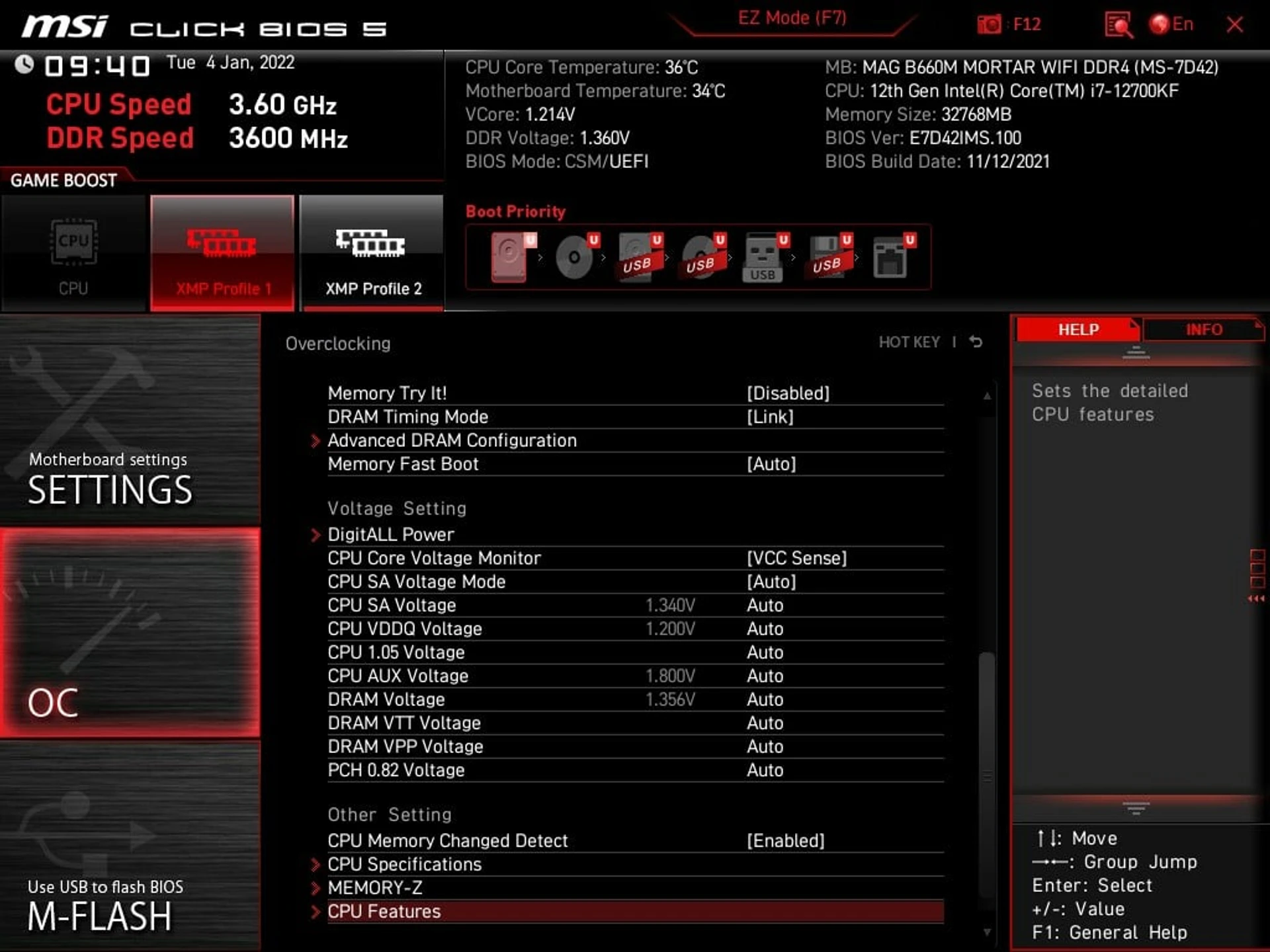 MSI_MAG_B660M_MORTAR_WiFi_DDR4_BIOS5