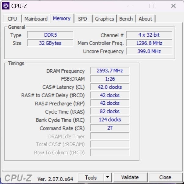 MSI Vector GP77 13VG cpu-z 3_1