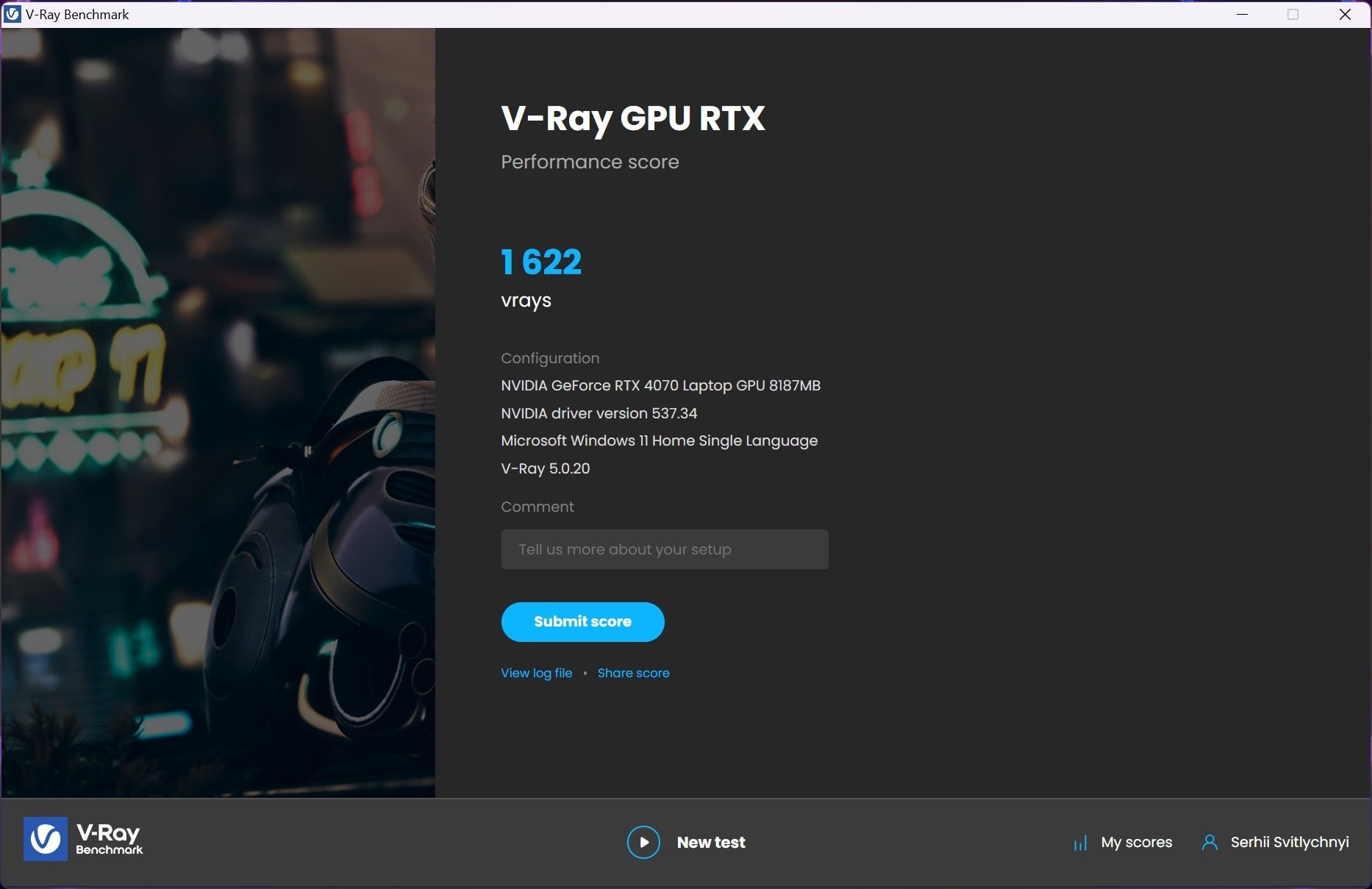 MSI Vector GP77 13VG v-ray gpu rtx_1