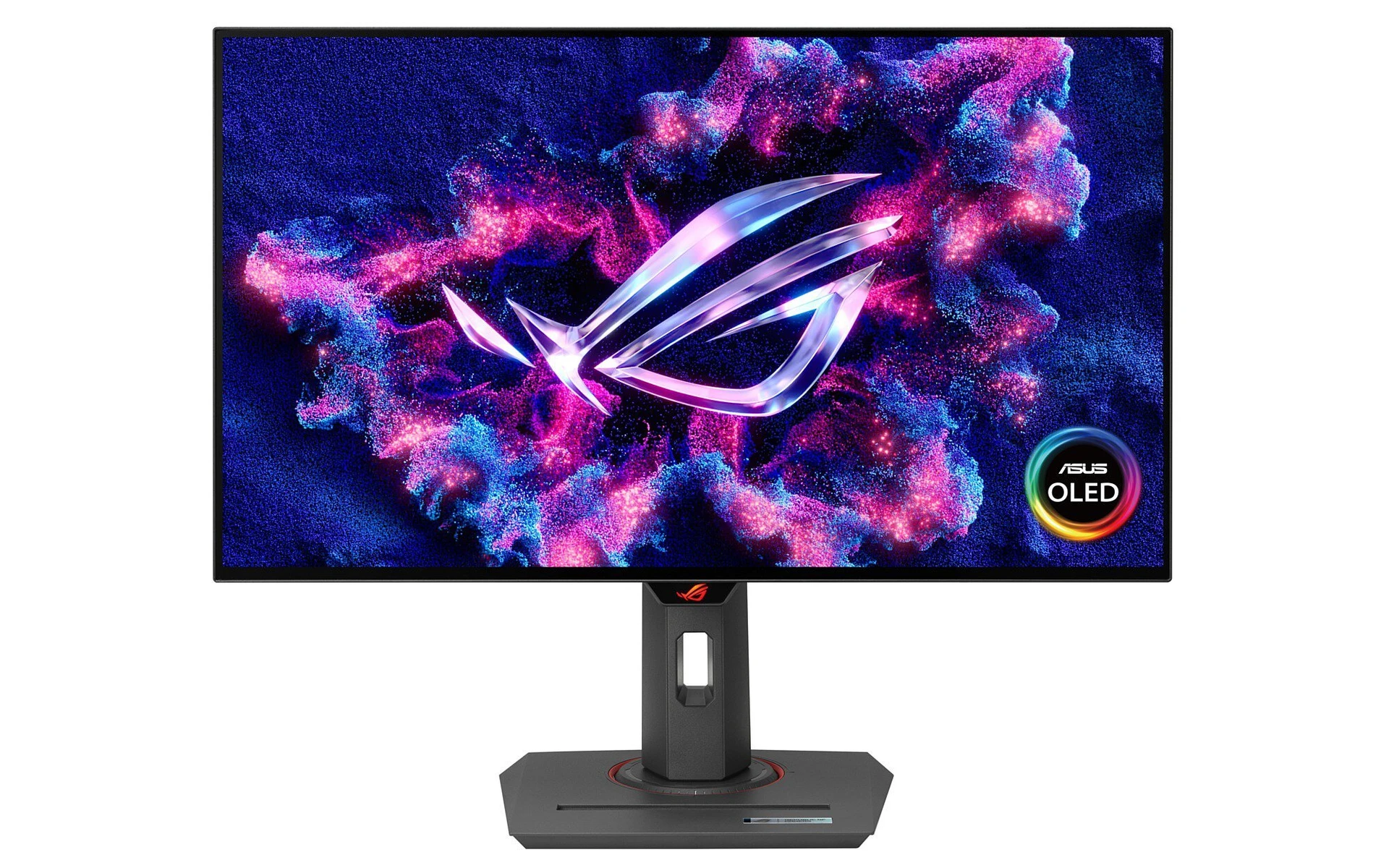 ROG Strix OLED XG27AQDMG, front view with OLED logo_1