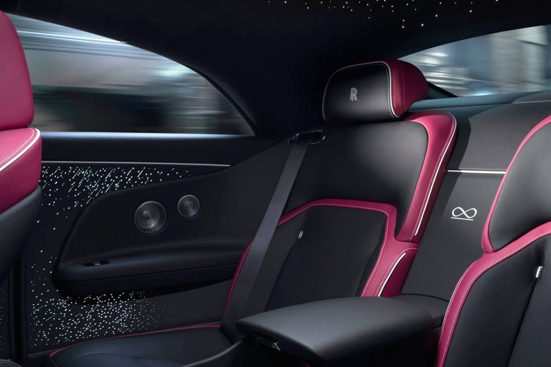Rolls Royce Specter Black Badge interior seats rear