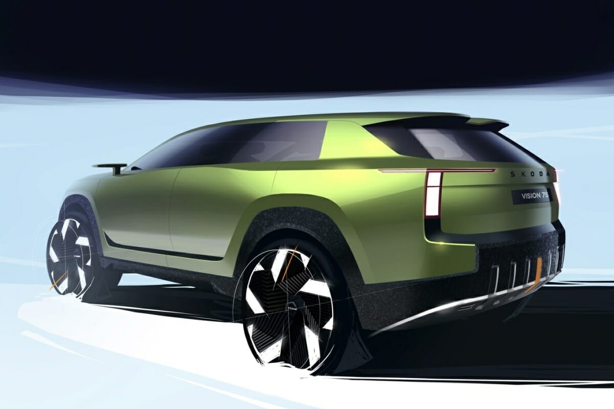 SKODA Exterior Sketches VISION 7S