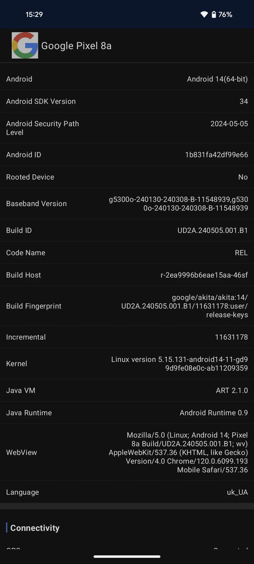 Огляд Google Pixel 8a: продуктивність