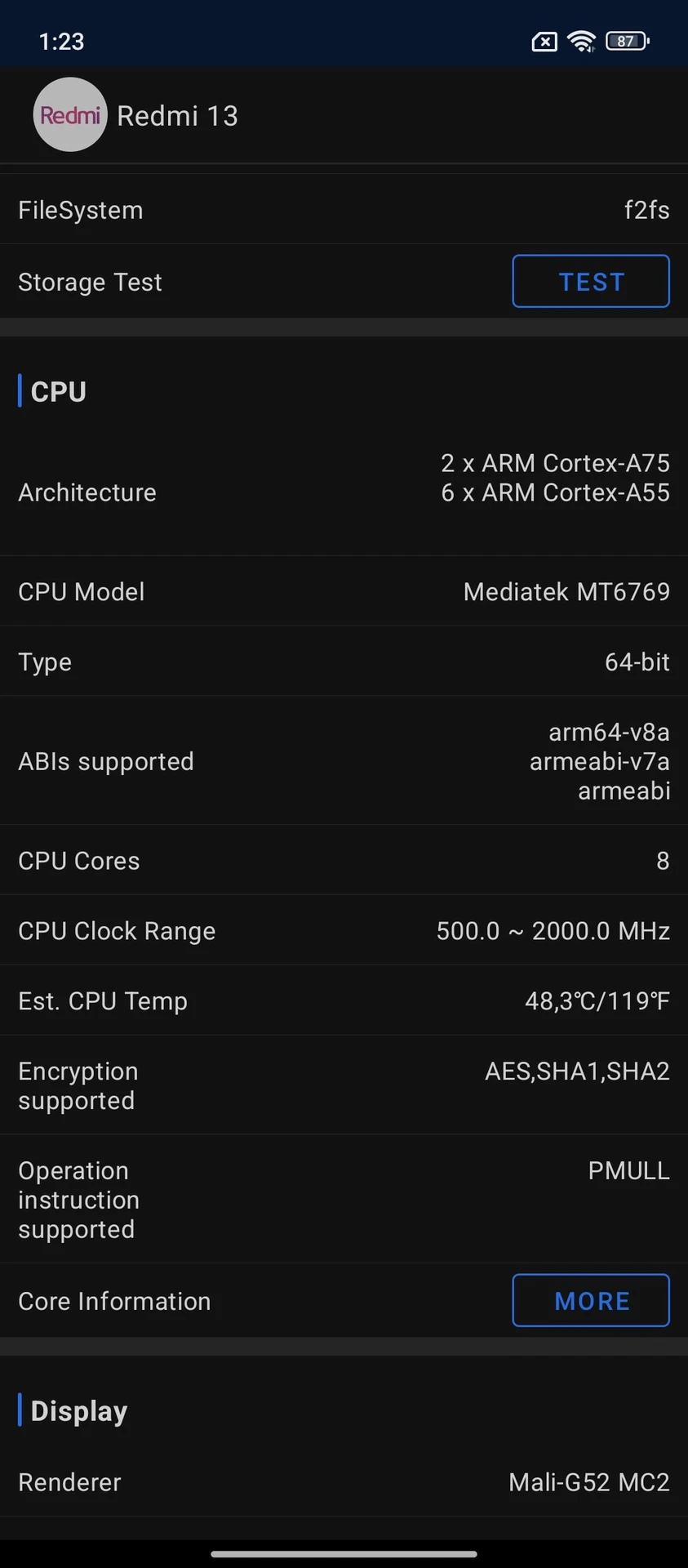 Огляд Xiaomi Redmi 13: продуктивність