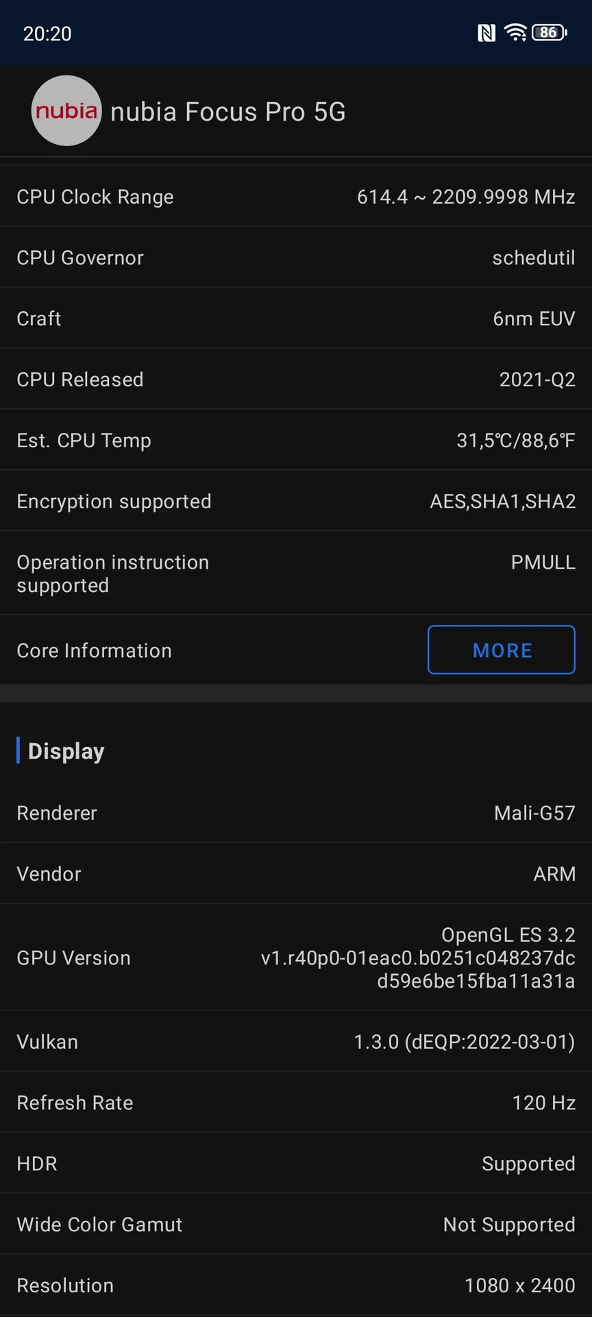 Огляд nubia Focus Pro 5G: продуктивність