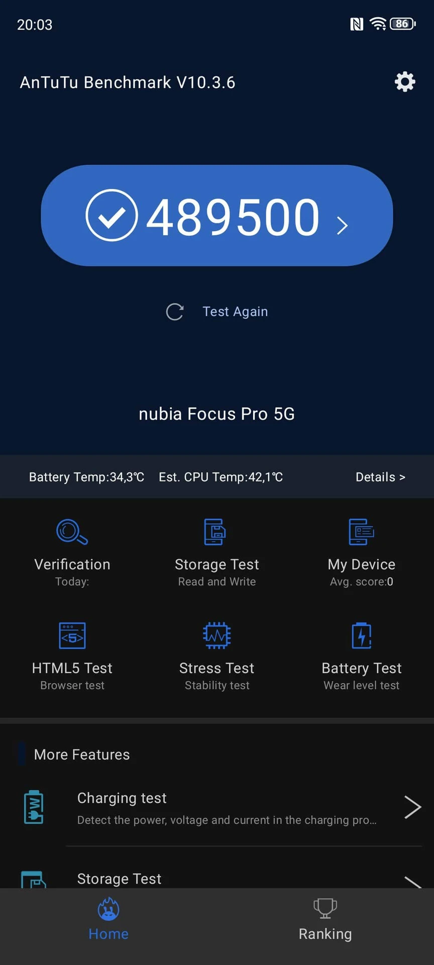 Огляд nubia Focus Pro 5G: продуктивність