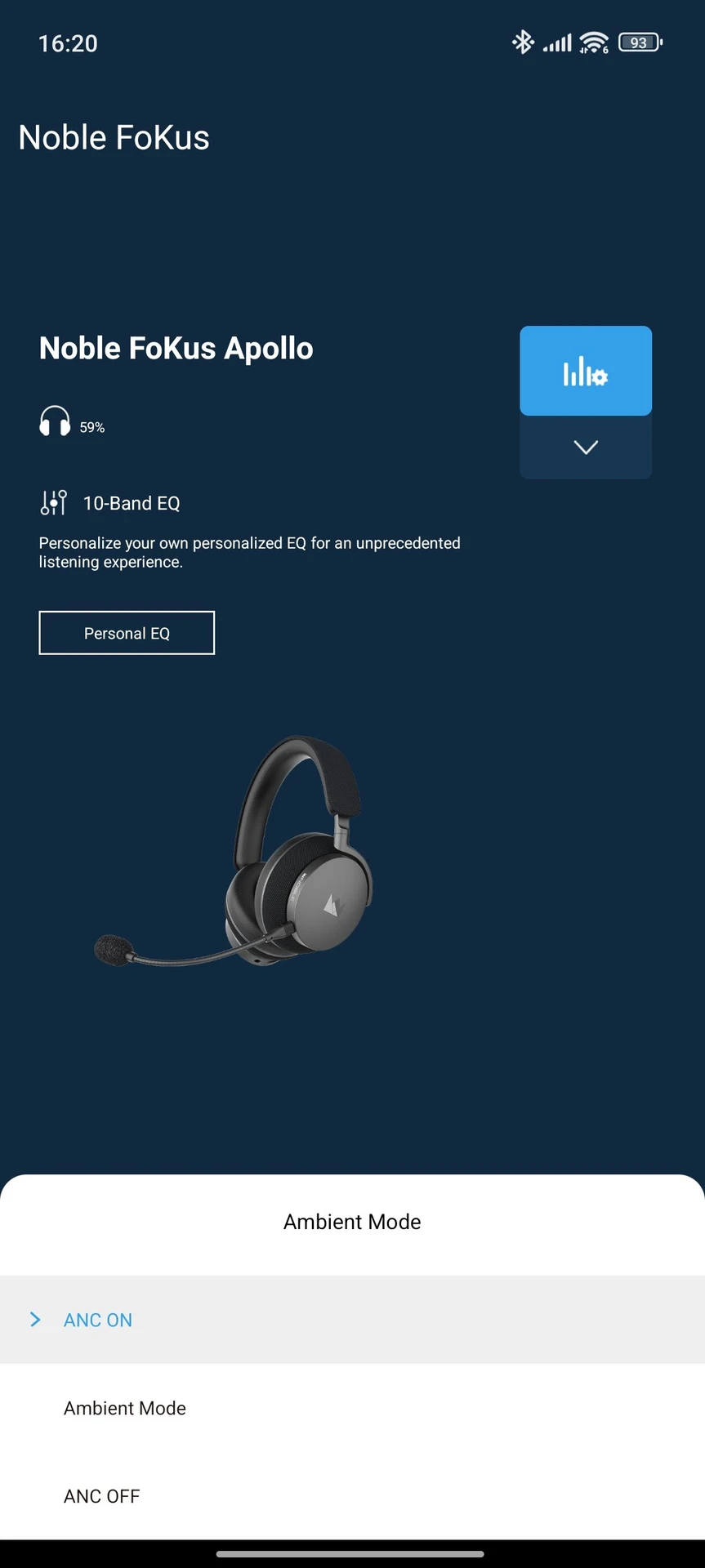 Огляд Noble Audio FoKus Apollo: застосунок Noble FoKus