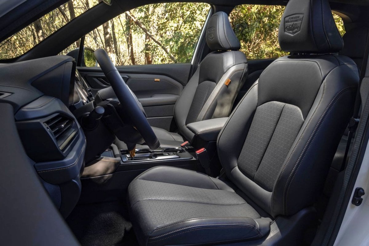 Subaru Forester Wilderness inside seats