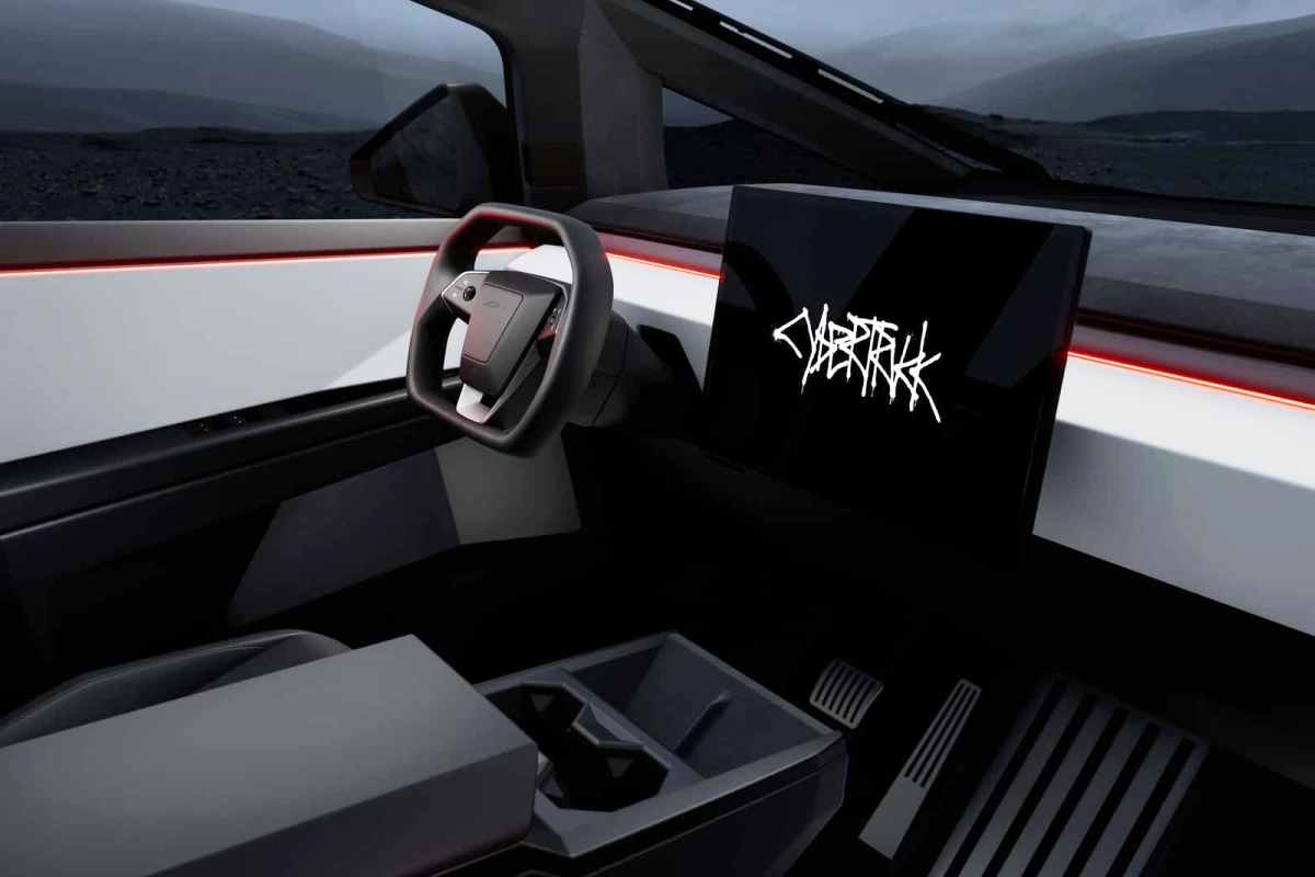 Tesla Cybertruck inside