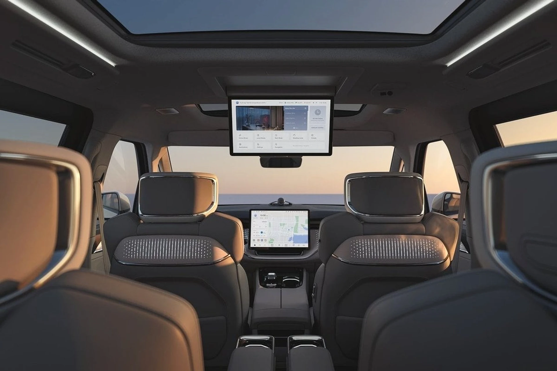 Volvo EM90 inside