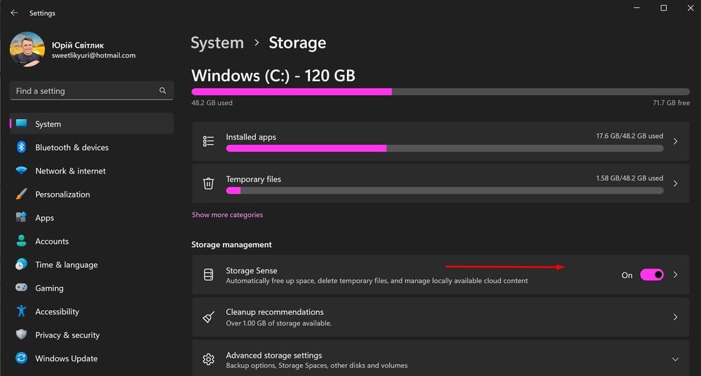 Windows 11-Storage Sense-2