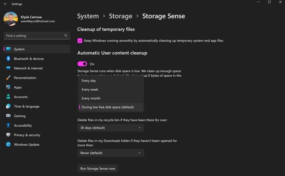 Windows 11-Storage Sense-3