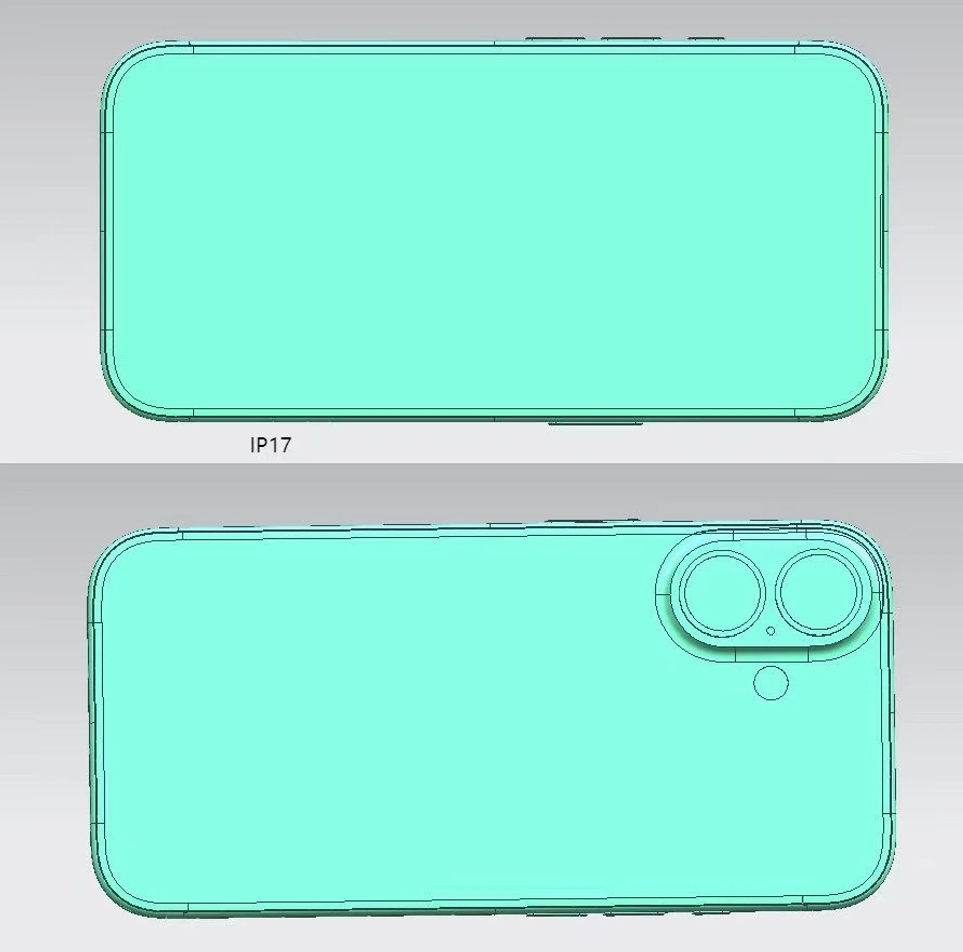 CAD-рендер iPhone 17