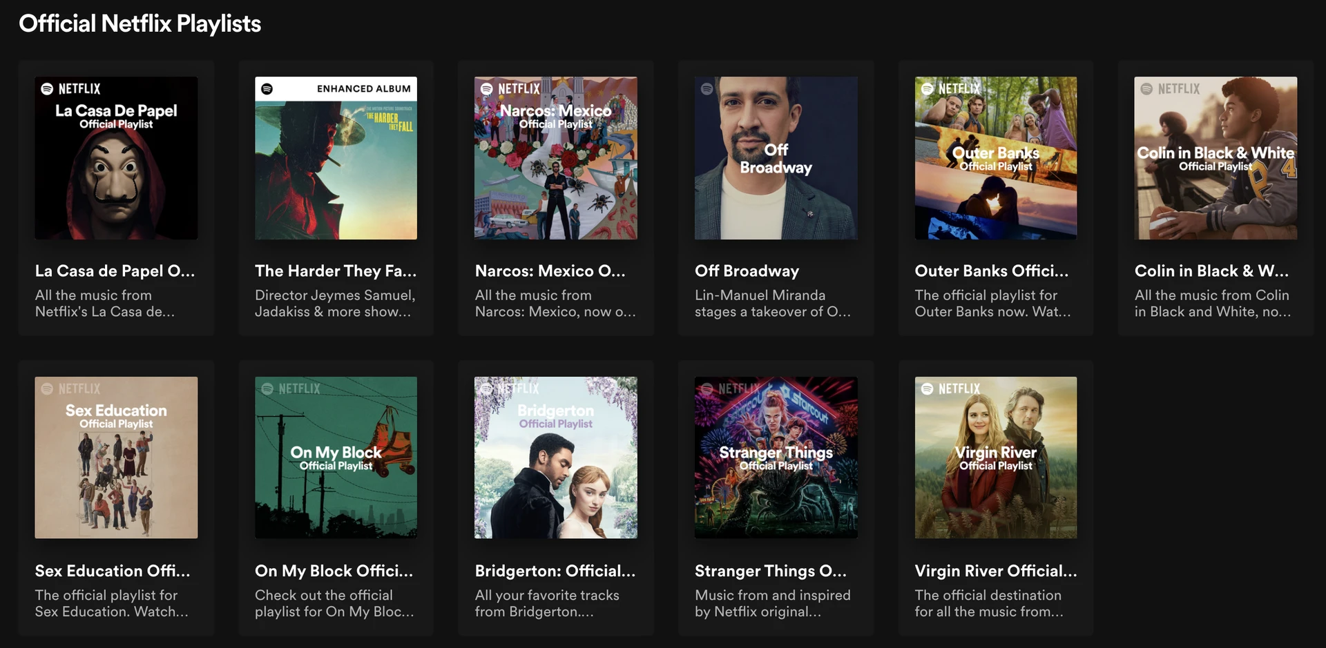 Netflix & Spotify Playlists
